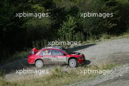 16-18.9.2005 WALES, GREAT BRITAIN  09, MITSUBISHI MOTORS MOTOR SPORTS, ROVANPERA Harri (FIN), PIETILAINEN Risto (FIN), Mitsubishi Lancer WR05 - WORLD RALLY CHAMPIONSHIP, SEPTEMBER, RD.12 - WWW.XPB.CC, EMAIL: INFO@XPB.CC - COPY OF PUBLICATION REQUIRED FOR PRINTED PICTURES. EVERY USED PICTURE IS FEE-LIABLE. c COPYRIGHT: PHOTO4 / XPB.CC - LEGAL NOTICE: PRINT (NEWSPAPERS, MAGAZINES) USAGE OF THE IMAGE IS JUST FOR GERMANY! PRINT-BILDNUTZUNG NUR IN DEUTSCHLAND!