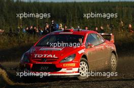 16-18.9.2005 WALES, GREAT BRITAIN  07, MARLBORO PEUGEOT TOTAL, GRONHOLM Marcus (FIN), RAUTIAINEN Timo (FIN), Peugeot 307 WRC  - WORLD RALLY CHAMPIONSHIP, SEPTEMBER, RD.12 - WWW.XPB.CC, EMAIL: INFO@XPB.CC - COPY OF PUBLICATION REQUIRED FOR PRINTED PICTURES. EVERY USED PICTURE IS FEE-LIABLE. c COPYRIGHT: PHOTO4 / XPB.CC - LEGAL NOTICE: PRINT (NEWSPAPERS, MAGAZINES) USAGE OF THE IMAGE IS JUST FOR GERMANY! PRINT-BILDNUTZUNG NUR IN DEUTSCHLAND!