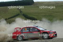 16-18.9.2005 WALES, GREAT BRITAIN  09, MITSUBISHI MOTORS MOTOR SPORTS, ROVANPERA Harri (FIN), PIETILAINEN Risto (FIN), Mitsubishi Lancer WR05  - WORLD RALLY CHAMPIONSHIP, SEPTEMBER, RD.12 - WWW.XPB.CC, EMAIL: INFO@XPB.CC - COPY OF PUBLICATION REQUIRED FOR PRINTED PICTURES. EVERY USED PICTURE IS FEE-LIABLE. c COPYRIGHT: PHOTO4 / XPB.CC - LEGAL NOTICE: PRINT (NEWSPAPERS, MAGAZINES) USAGE OF THE IMAGE IS JUST FOR GERMANY! PRINT-BILDNUTZUNG NUR IN DEUTSCHLAND!