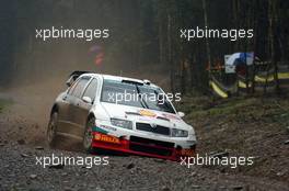 16-18.9.2005 WALES, GREAT BRITAIN  COLIN MCRAE AND NICKY GRIST, SKODA FABIA WRC  - WORLD RALLY CHAMPIONSHIP, SEPTEMBER, RD.12 - WWW.XPB.CC, EMAIL: INFO@XPB.CC - COPY OF PUBLICATION REQUIRED FOR PRINTED PICTURES. EVERY USED PICTURE IS FEE-LIABLE. c COPYRIGHT: PHOTO4 / XPB.CC - LEGAL NOTICE: PRINT (NEWSPAPERS, MAGAZINES) USAGE OF THE IMAGE IS JUST FOR GERMANY! PRINT-BILDNUTZUNG NUR IN DEUTSCHLAND!