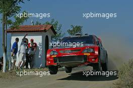 24-26.6.2005 Greece 09, MITSUBISHI MOTORS MOTOR SPORTS, ROVANPERA Harri (FIN), PIETILAINEN Risto (FIN), Mitsubishi Lancer WR05 - World Rally Championship, July, Rd.8