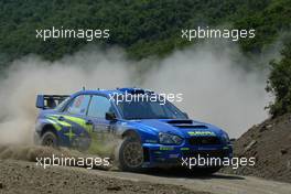 24-26.6.2005 Greece 15, CHRIS ATKINSON (AUS), GLENN MACNEALL (AUS), SUBARU WORLD RALLY TEAM, Subaru Impreza - World Rally Championship, July, Rd.8