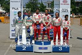 24-26.6.2005 Greece 03, BP FORD WORLD RALLY TEAM, GARDEMEISTER Toni (FIN), HONKANEN Jakke (FIN), Ford Focus RS WRC 04 / 01, CITROEN - TOTAL, LOEB Sébastien (FRA), ELENA Daniel (MCO), Citroen Xsara WRC / 02, CITROEN - TOTAL, CARLOS SAINZ (ESP), MARC MARTI (ESP), Citroen Xsara WRC - World Rally Championship, July, Rd.8