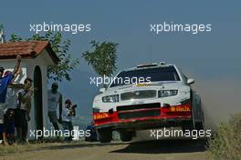 24-26.6.2005 Greece SKODA MOTORSPORT, SCHWARZ Armin (GER), WICHA Klaus (GER), Skoda Fabia WRC - World Rally Championship, July, Rd.8
