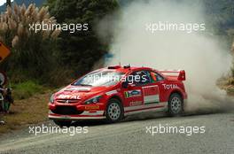 8-10.04.2005 New Zealand, 08, MARKKO MARTIN, MICHAEL PARK, GBR, MARLBORO PEUGEOT TOTAL, Peugeot 307 WRC - April, Rally of New Zealand, Rd4, 2005 FIA World Rally Championship
