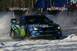 11.02.2005 Karlstad, Sweden, SUBARU WORLD RALLY TEAM, SARRAZIN Stéphane (FRA), RENUCCI Jacques (FRA), Subaru Impreza WRC 2004  - Uddeholm Swedish Rally, Rd2 - (SWE - 11-13 February) - 2005 FIA World Rally Championship