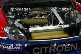 11.02.2005 Karlstad, Sweden, technical feature, engine, turbo of a Citroen  - Uddeholm Swedish Rally, Rd2 - (SWE - 11-13 February) - 2005 FIA World Rally Championship
