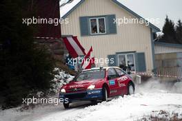 12.02.2005 Karlstad, Sweden, MITSUBISHI MOTORS MOTOR SPORTS, PANIZZI Gilles (FRA), PANIZZI Hervé (FRA), Mitsubishi Lancer WR05  - Uddeholm Swedish Rally, Rd2 - (SWE - 11-13 February) - 2005 FIA World Rally Championship