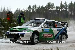 13.02.2005 Karlstad, Sweden, 03, BP FORD WORLD RALLY TEAM, GARDEMEISTER Toni (FIN), HONKANEN Jakke (FIN), Ford Focus RS WRC 04  - Uddeholm Swedish Rally, Rd2 - (SWE - 11-13 February) - 2005 FIA World Rally Championship