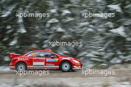 11.02.2005 Karlstad, Sweden, DANIEL CARLSSON (SWE), MATTIAS ANDERSSON, SWE, BOZIAN RACING, Peugeot 307 WRC  - Uddeholm Swedish Rally, Rd2 - (SWE - 11-13 February) - 2005 FIA World Rally Championship