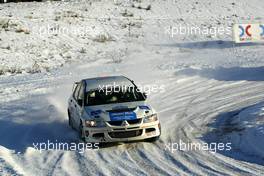 12.02.2005 Karlstad, Sweden, 88, JEAN-FRANCOIS STOECKLI (CHE), SANDRINE GLANNAZ (CHE), JEAN-FRANCOIS STOECKLI, Mitsubishi Lancer Evo VIII  - Uddeholm Swedish Rally, Rd2 - (SWE - 11-13 February) - 2005 FIA World Rally Championship