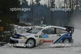 12.02.2005 Karlstad, Sweden, 04, HENNING SOLBERG (NOR), CATO MENKERUD (NOR), BP FORD WORLD RALLY TEAM, Ford Focus RS WRC 04  - Uddeholm Swedish Rally, Rd2 - (SWE - 11-13 February) - 2005 FIA World Rally Championship