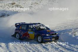 11.02.2005 Karlstad, Sweden, 11, MATTIAS EKSTROM (SWE), STEFAN BERGMAN (SWE), SKODA MOTOSPORT, Skoda Fabia   - Uddeholm Swedish Rally, Rd2 - (SWE - 11-13 February) - 2005 FIA World Rally Championship