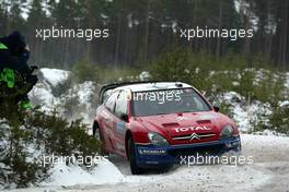 13.02.2005 Karlstad, Sweden, 01, CITROEN - TOTAL, LOEB Sébastien (FRA), ELENA Daniel (MCO), Citroen Xsara WRC  - Uddeholm Swedish Rally, Rd2 - (SWE - 11-13 February) - 2005 FIA World Rally Championship