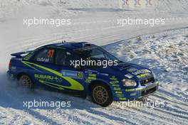 11.02.2005 Karlstad, Sweden, 31P, TOSHIHIRO ARAI (JPN), TONY SIRCOMBE (NZE), SUBARU TEAM ARAI, Subaru Impreza  - Uddeholm Swedish Rally, Rd2 - (SWE - 11-13 February) - 2005 FIA World Rally Championship