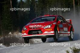 11.02.2005 Karlstad, Sweden, MARLBORO PEUGEOT TOTAL, MARTIN Markko (EE), PARK Michael (GBR), Peugeot 307 WRC  - Uddeholm Swedish Rally, Rd2 - (SWE - 11-13 February) - 2005 FIA World Rally Championship