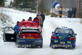 13.02.2005 Karlstad, Sweden, 01, CITROEN - TOTAL, LOEB Sébastien (FRA), ELENA Daniel (MCO), Citroen Xsara WRC  - Uddeholm Swedish Rally, Rd2 - (SWE - 11-13 February) - 2005 FIA World Rally Championship