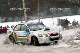 12.02.2005 Karlstad, Sweden, 38, FABIO FRISIERO (ITA), GIOVANNI AGNESE (ITA), FABIO FRISIERO, Subaru Impreza WRX  - Uddeholm Swedish Rally, Rd2 - (SWE - 11-13 February) - 2005 FIA World Rally Championship