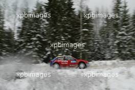 11.02.2005 Karlstad, Sweden, CITROEN - TOTAL, LOEB Sébastien (FRA), ELENA Daniel (MCO), Citroen Xsara WRC - Uddeholm Swedish Rally, Rd2 - (SWE - 11-13 February) - 2005 FIA World Rally Championship