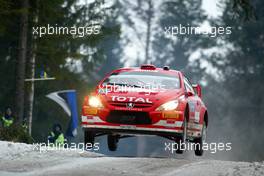 13.02.2005 Karlstad, Sweden, 08, MARLBORO PEUGEOT TOTAL, MARTIN Markko (EE), PARK Michael (GBR), Peugeot 307 WRC  - Uddeholm Swedish Rally, Rd2 - (SWE - 11-13 February) - 2005 FIA World Rally Championship