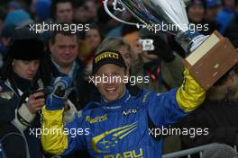 13.02.2005 Karlstad, Sweden, Winner of this Rally - 05, SUBARU WORLD RALLY TEAM, SOLBERG Petter (NOR), MILLS Philip (GBR), Subaru Impreza WRC 2004  - Uddeholm Swedish Rally, Rd2 - (SWE - 11-13 February) - 2005 FIA World Rally Championship