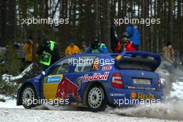 12.02.2005 Karlstad, Sweden, 11, MATTIAS EKSTROM (SWE), STEFAN BERGMAN (SWE), SKODA MOTOSPORT, Skoda Fabia  - Uddeholm Swedish Rally, Rd2 - (SWE - 11-13 February) - 2005 FIA World Rally Championship