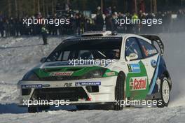 11.02.2005 Karlstad, Sweden, BP FORD WORLD RALLY TEAM, GARDEMEISTER Toni (FIN), HONKANEN Jakke (FIN), Ford Focus RS WRC 04  - Uddeholm Swedish Rally, Rd2 - (SWE - 11-13 February) - 2005 FIA World Rally Championship