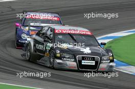 09.04.2006 Hockenheim, Germany,  Christian Abt (GER), Audi Sport Team Phoenix, Audi A4 DTM, leads Susie Stoddart (GBR), Mücke Motorsport, AMG-Mercedes C-Klasse - DTM 2006 at Hockenheimring (Deutsche Tourenwagen Masters)