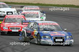 30.04.2006 Klettwitz, Germany,  Mattias Ekström (SWE), Audi Sport Team Abt Sportsline, Audi A4 DTM, leads Bernd Schneider (GER), AMG-Mercedes, AMG-Mercedes C-Klasse and Jamie Green (GBR), AMG-Mercedes, AMG-Mercedes C-Klasse - DTM 2006 at Eurospeedway Lausitzring (Deutsche Tourenwagen Masters)