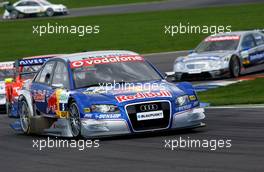 30.04.2006 Klettwitz, Germany,  Mattias Ekström (SWE), Audi Sport Team Abt Sportsline, Audi A4 DTM leading a couple of cars - DTM 2006 at Eurospeedway Lausitzring (Deutsche Tourenwagen Masters)