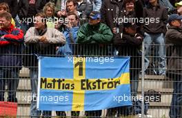 21.05.2006 Oschersleben, Germany,  Fans of Mattias Ekström (SWE), Audi Sport Team Abt Sportsline, Audi A4 DTM - DTM 2006 at Motorsport Arena Oschersleben (Deutsche Tourenwagen Masters)