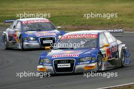 21.05.2006 Oschersleben, Germany,  Martin Tomczyk (GER), Audi Sport Team Abt Sportsline, Audi A4 DTM, leads Mattias Ekström (SWE), Audi Sport Team Abt Sportsline, Audi A4 DTM - DTM 2006 at Motorsport Arena Oschersleben (Deutsche Tourenwagen Masters)