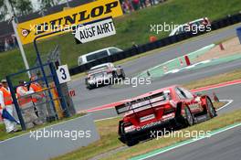 21.05.2006 Oschersleben, Germany,  Bernd Schneider (GER), AMG-Mercedes, AMG-Mercedes C-Klasse exiting the pitlane after a mid race pitstop. - DTM 2006 at Motorsport Arena Oschersleben (Deutsche Tourenwagen Masters)