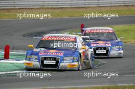 21.05.2006 Oschersleben, Germany,  Martin Tomczyk (GER), Audi Sport Team Abt Sportsline, Audi A4 DTM, leads Mattias Ekström (SWE), Audi Sport Team Abt Sportsline, Audi A4 DTM - DTM 2006 at Motorsport Arena Oschersleben (Deutsche Tourenwagen Masters)