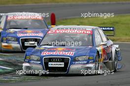 21.05.2006 Oschersleben, Germany,  Mattias Ekström (SWE), Audi Sport Team Abt Sportsline, Audi A4 DTM, leads Martin Tomczyk (GER), Audi Sport Team Abt Sportsline, Audi A4 DTM - DTM 2006 at Motorsport Arena Oschersleben (Deutsche Tourenwagen Masters)