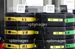 21.05.2006 Oschersleben, Germany,  Tyres of Bernd Schneider (GER), AMG-Mercedes, AMG-Mercedes C-Klasse in their tyre warmers. - DTM 2006 at Motorsport Arena Oschersleben (Deutsche Tourenwagen Masters)