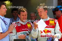 01.07.2006 Fawkham, England,  Tom Kristensen (DNK), Audi Sport Team Abt Sportsline, Portrait (left) and Mattias Ekström (SWE), Audi Sport Team Abt Sportsline, Portrait (right) - DTM 2006 at Brands Hatch, England (Deutsche Tourenwagen Masters)