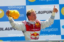 02.07.2006 Fawkham, England,  Podium, Mattias Ekström (SWE), Audi Sport Team Abt Sportsline, Portrait (1st) - DTM 2006 at Brands Hatch, England (Deutsche Tourenwagen Masters)