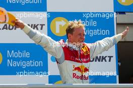 02.07.2006 Fawkham, England,  Podium, Mattias Ekström (SWE), Audi Sport Team Abt Sportsline, Portrait (1st) - DTM 2006 at Brands Hatch, England (Deutsche Tourenwagen Masters)