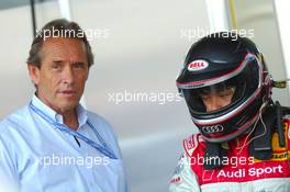 21.07.2006 Nurnberg, Germany,  Vanina Ickx (BEL), Team Midland, Portrait, with her father Jackie Ickx (BEL) - DTM 2006 at Norisring (Deutsche Tourenwagen Masters)