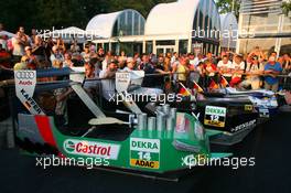 21.07.2006 Nurnberg, Germany,  Presentation of the boats for the water rafting race to be held in Zandvoort. Here the boat of Pierre Kaffer (GER), and Christian Abt (GER), Audi Sport Team Phoenix - DTM 2006 at Norisring (Deutsche Tourenwagen Masters)