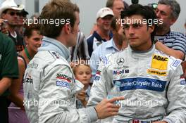 22.07.2006 Nurnberg, Germany,  Bruno Spengler (CDN), AMG-Mercedes, Portrait (right) and Jamie Green (GBR), AMG-Mercedes, Portrait (left) - DTM 2006 at Norisring (Deutsche Tourenwagen Masters)