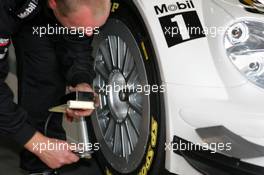 18.08.2006 Nürburg, Germany,  different type of rim on the car of Jamie Green (GBR), AMG-Mercedes, AMG-Mercedes C-Klasse - DTM 2006 at Nürburgring (Deutsche Tourenwagen Masters)