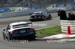 19.08.2006 Nürburg, Germany,  Susie Stoddart (GBR), Mücke Motorsport, AMG-Mercedes C-Klasse, followed by Martin Tomczyk (GER), Audi Sport Team Abt Sportsline, Audi A4 DTM - DTM 2006 at Nürburgring (Deutsche Tourenwagen Masters)