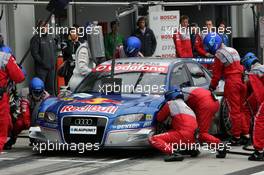 20.08.2006 Nürburg, Germany,  PIT STOP during Warm-up, Mattias Ekström (SWE), Audi Sport Team Abt Sportsline, Audi A4 DTM - DTM 2006 at Nürburgring (Deutsche Tourenwagen Masters)