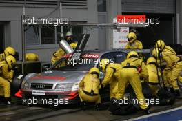 20.08.2006 Nürburg, Germany,  PIT STOP, Nicolas Kiesa - ex. F1 Driver, Audi Futurecom TME, (Team Midland,) Audi A4 DTM - DTM 2006 at Nürburgring (Deutsche Tourenwagen Masters)