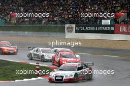 20.08.2006 Nürburg, Germany,  Frank Stippler (GER), Audi Sport Team Rosberg, Audi A4 DTM, ahead of Jean Alesi (FRA), Persson Motorsport AMG-Mercedes, AMG-Mercedes C-Klasse - DTM 2006 at Nürburgring (Deutsche Tourenwagen Masters)