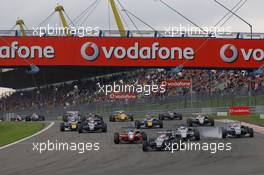 20.08.2006 Nürburg, Germany,  Start of the race, Kamui Kobayashi (JPN), ASM Formula 3, Dallara F305 Mercedes leading - DTM 2006 at Nürburgring (Deutsche Tourenwagen Masters)
