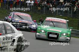20.08.2006 Nürburg, Germany,  Pierre Kaffer (GER), Audi Sport Team Phoenix, Audi A4 DTM, ahead of Susie Stoddart (GBR), Mücke Motorsport, AMG-Mercedes C-Klasse - DTM 2006 at Nürburgring (Deutsche Tourenwagen Masters)