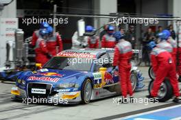 20.08.2006 Nürburg, Germany,  PIT STOP during Warm-up, Martin Tomczyk (GER), Audi Sport Team Abt Sportsline, Audi A4 DTM - DTM 2006 at Nürburgring (Deutsche Tourenwagen Masters)